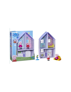 PEPPA PIG CASA DEI NONNI -  SET GIOCO CON 2 PERSONAGGI E 3 ACCESSORI, BAMBINI +3 ANNI, MULTICOLORE