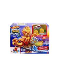 HOT WHEELS MONSTER TRUCKS, ARENA DEGLI SCONTRI, PLAYSET COLLEGABILE, VEICOLO MONSTER TRUCK, 2 MACCHININE, 4+ ANNI, HTP39