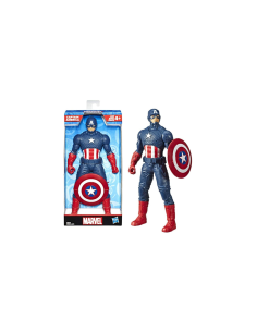 MARVEL E5579, CAPITAN AMERICA 25 CM, ACTION FIGURE, PERSONAGGIO SNODABILE, SUPEREROI AVENGERS