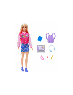 BARBIE HRG84, BAMBOLA CON ACCESSORI SCUOLA, GIOCATTOLO EDUCATIVO, 3+ ANNI, BAMBINE