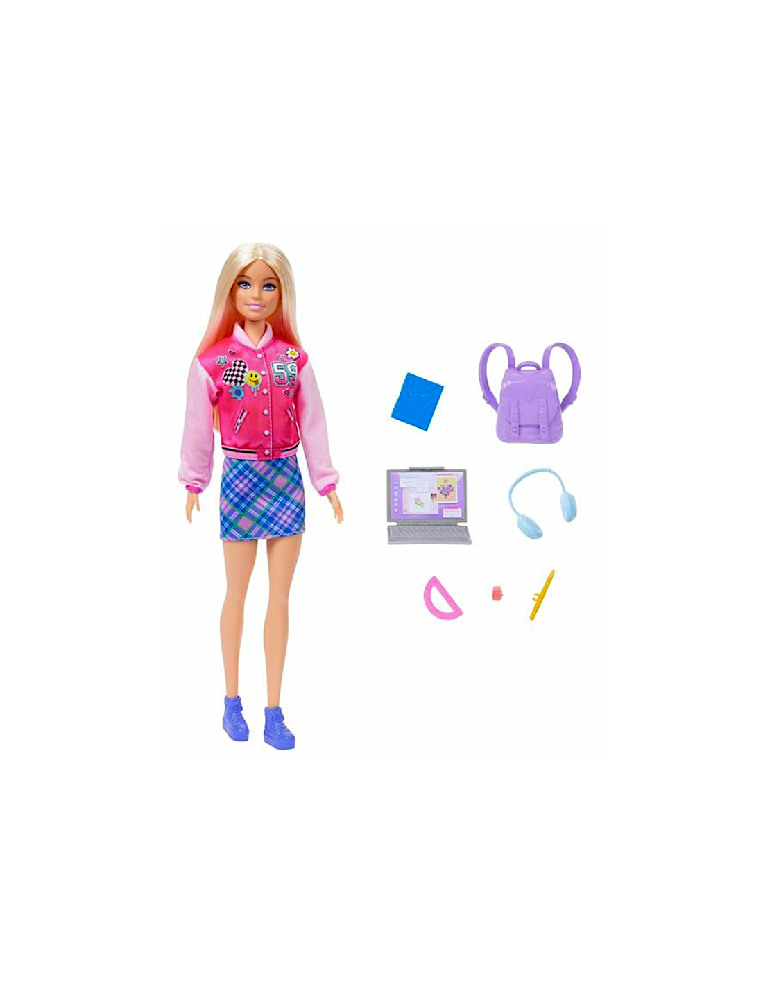BARBIE HRG84, BAMBOLA CON ACCESSORI SCUOLA, GIOCATTOLO EDUCATIVO, 3+ ANNI, BAMBINE