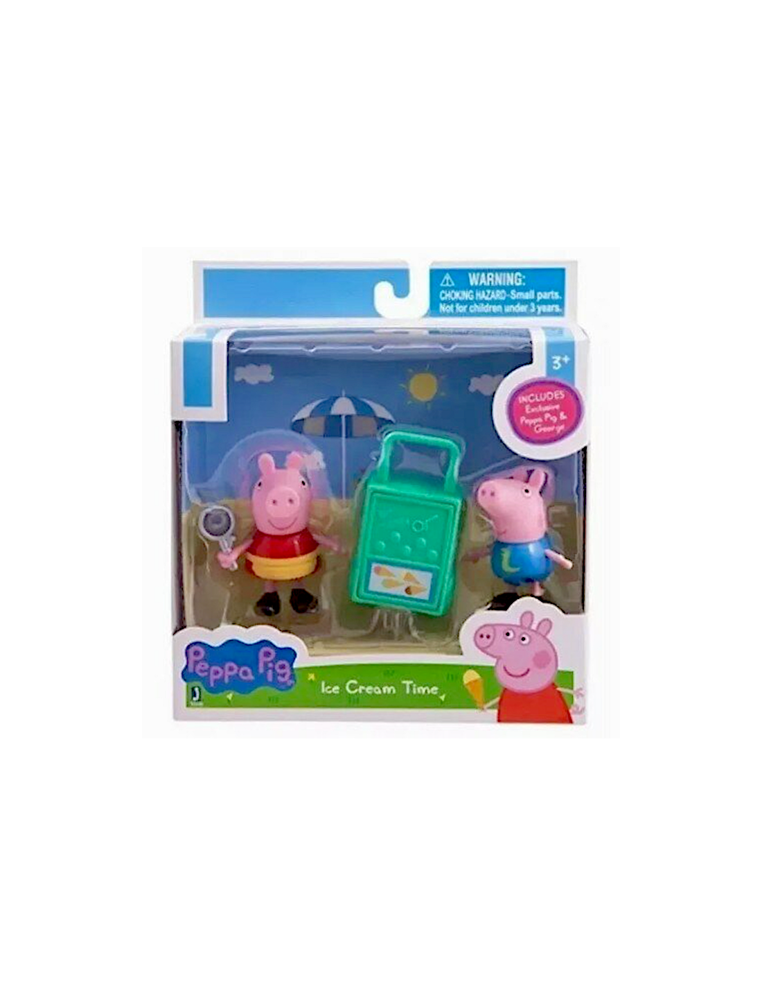 PEPPA PIG E GEORGE, ICE CREAM TIME 92615, COPPIA PERSONAGGI CON ACCESSORI, GIOCO BAMBINI +3 ANNI