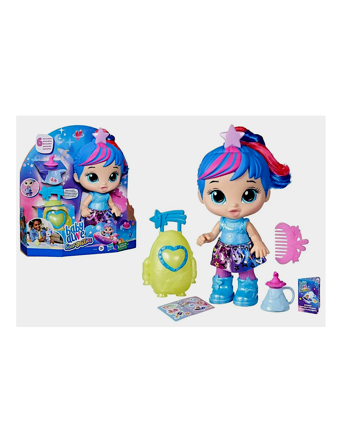 BABY ALIVE STAR BESTIES SKYLAR BAMBOLA INTERATTIVA 25CM F7359