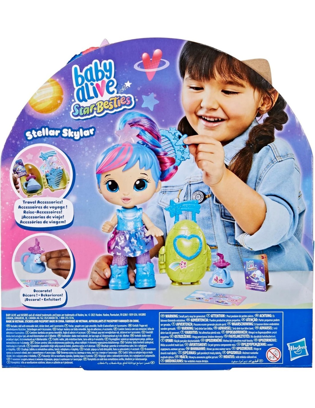 BABY ALIVE STAR BESTIES SKYLAR BAMBOLA INTERATTIVA 25CM F7359
