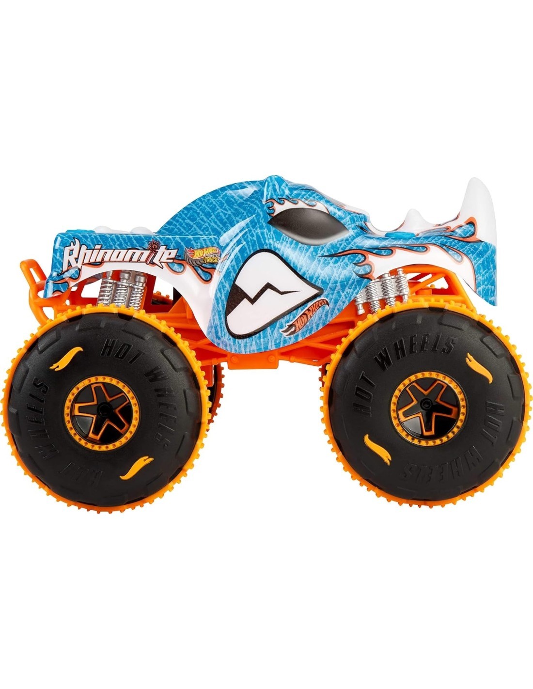 HOTWHEELS JBK11 MONSTER TRUCK RHINOMITE RADIOCOMANDATO, GIOCATTOLO BAMBINI + 4 ANNI