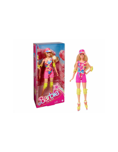 BARBIE BAMBOLA CON ROLLER SKATE HRB04, GIOCO PER BAMBINE, ACCESSORI ROLLER, 3+ ANNI