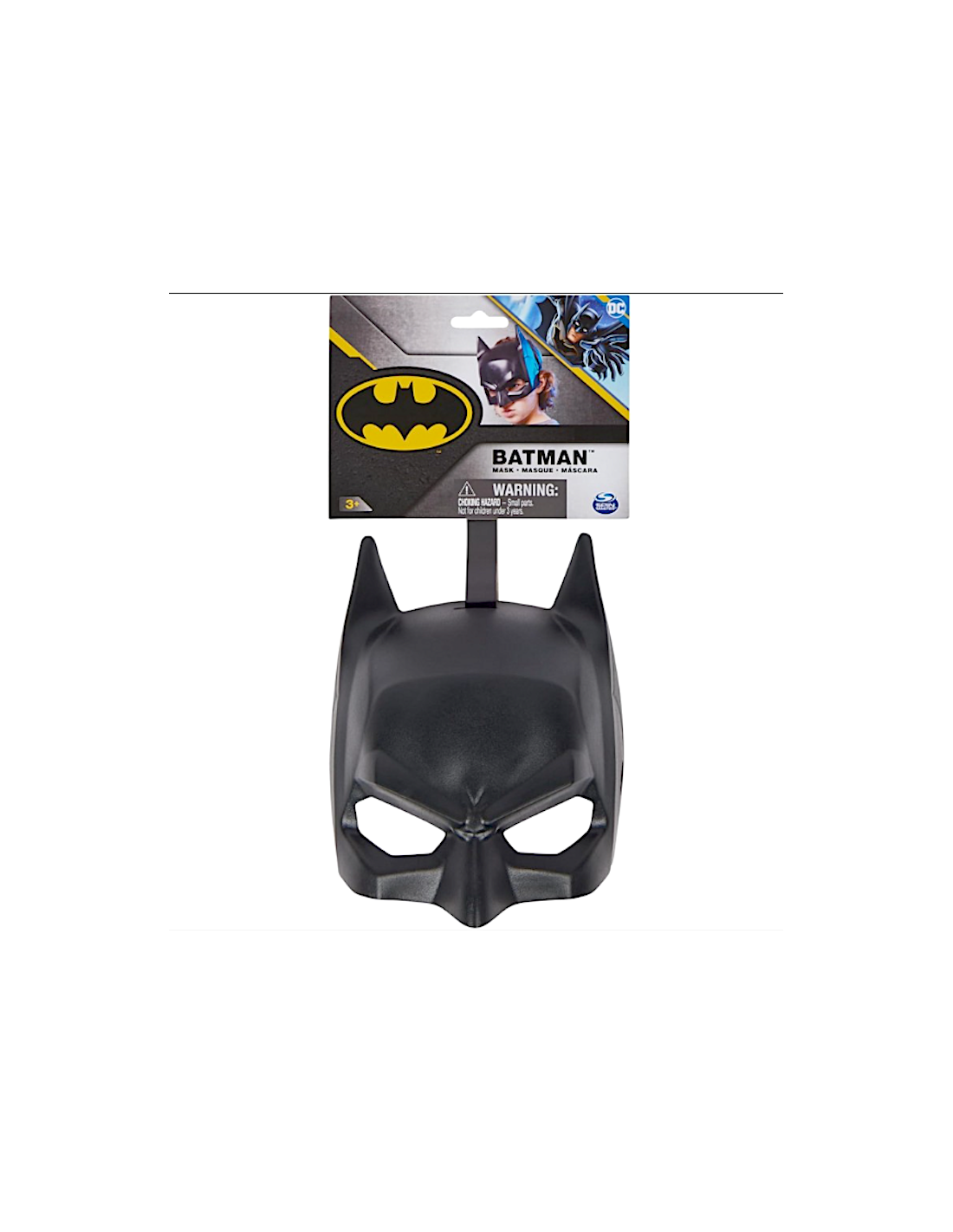 MASCHERA DI BATMAN, BASE, PER BAMBINO, TAGLIA UNICA, 6068154, COSTUME CARNEVALE