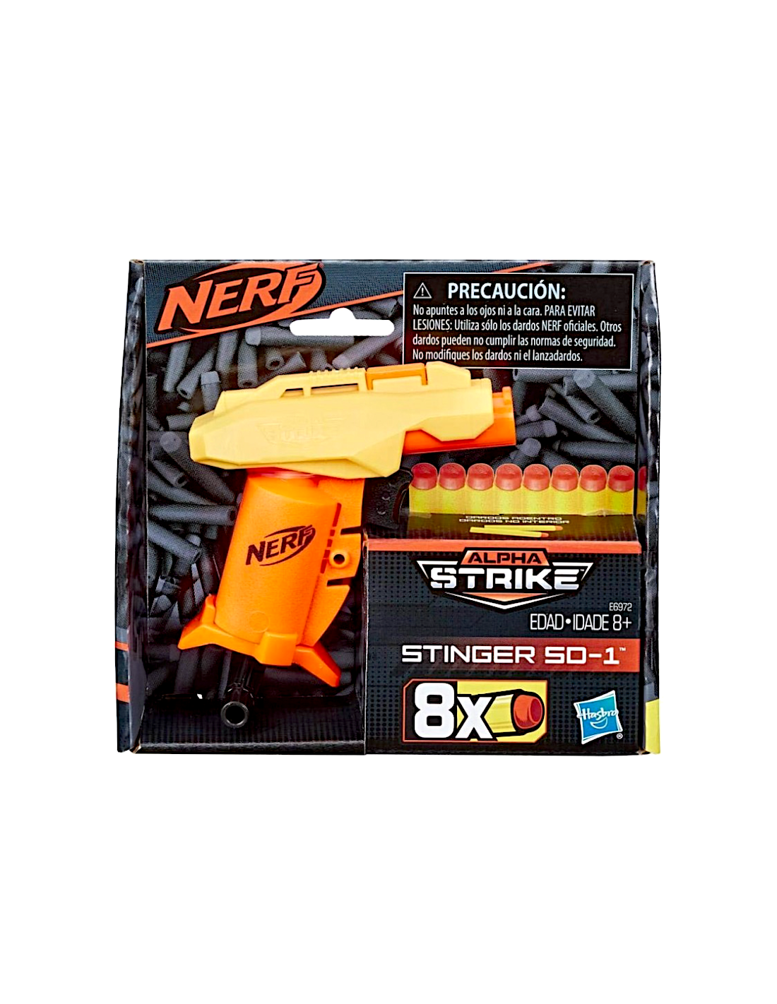 NERF E6972 ALPHA STRIKE STINGER SD-1, BLASTER LANCIA DARDI, GIOCO BAMBINI +8 ANNI