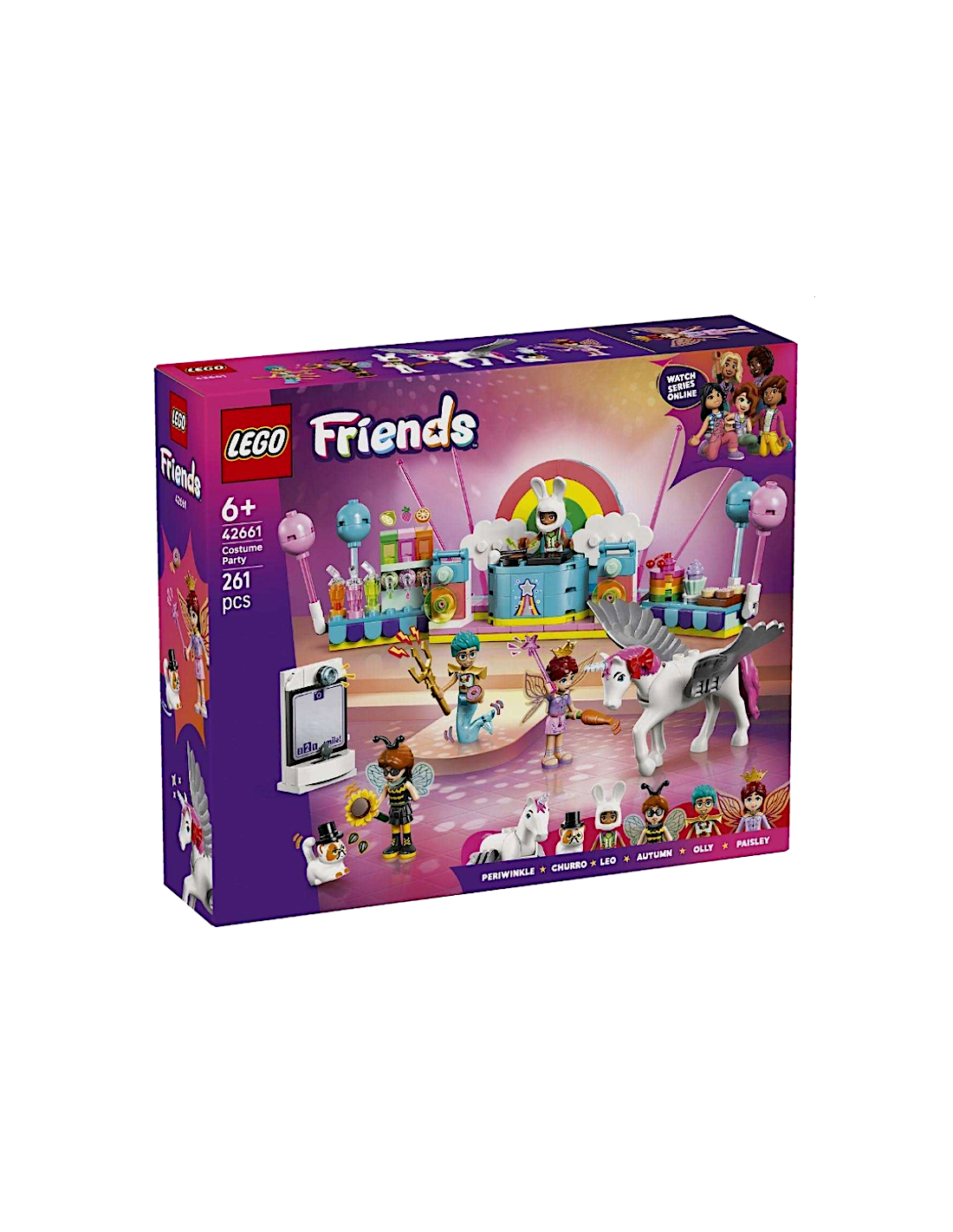 LEGO FRIENDS 42661 PARTY IN COSTUME CON UNICORNO E FATINA, IDEA REGALO