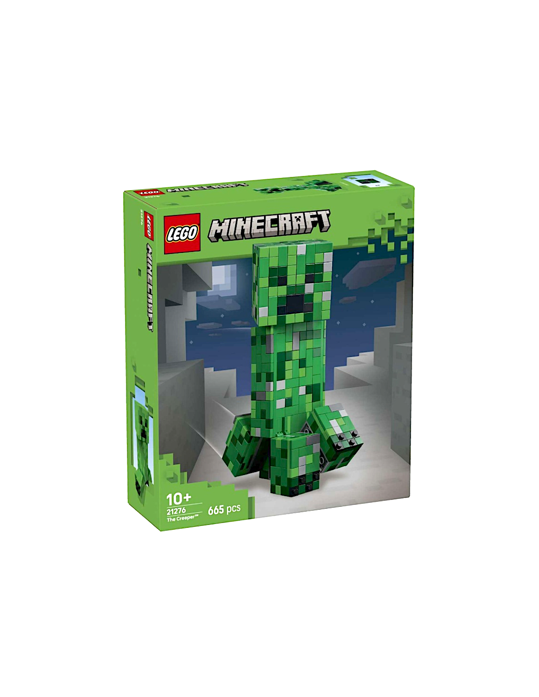 LEGO MINECRAFT, CREEPER, ACTION FIGURE MOB SNODABILE CON SCOMPARTO SEGRETO, 10+ ANNI