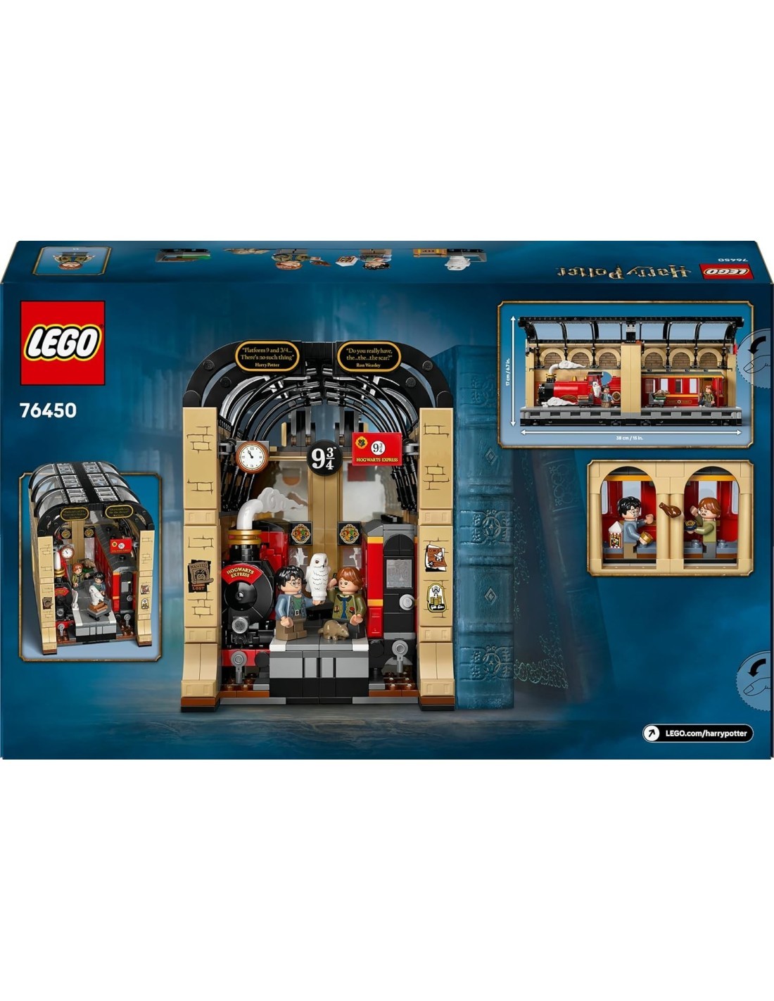 LEGO HARRY POTTER 76450 ESPRESSO PER HOGWARTS BOOK NOOK, TRENO GIOCATTOLO PER BAMBINI +10 ANNI