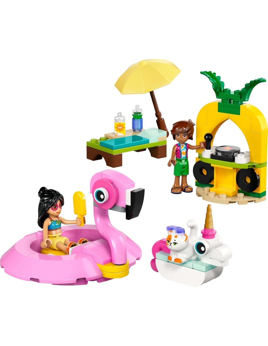 LEGO FRIENDS 42658 FESTA IN PISCINA UNICORNO E FENICOTTERO, PER BAMBINI +5 ANNI