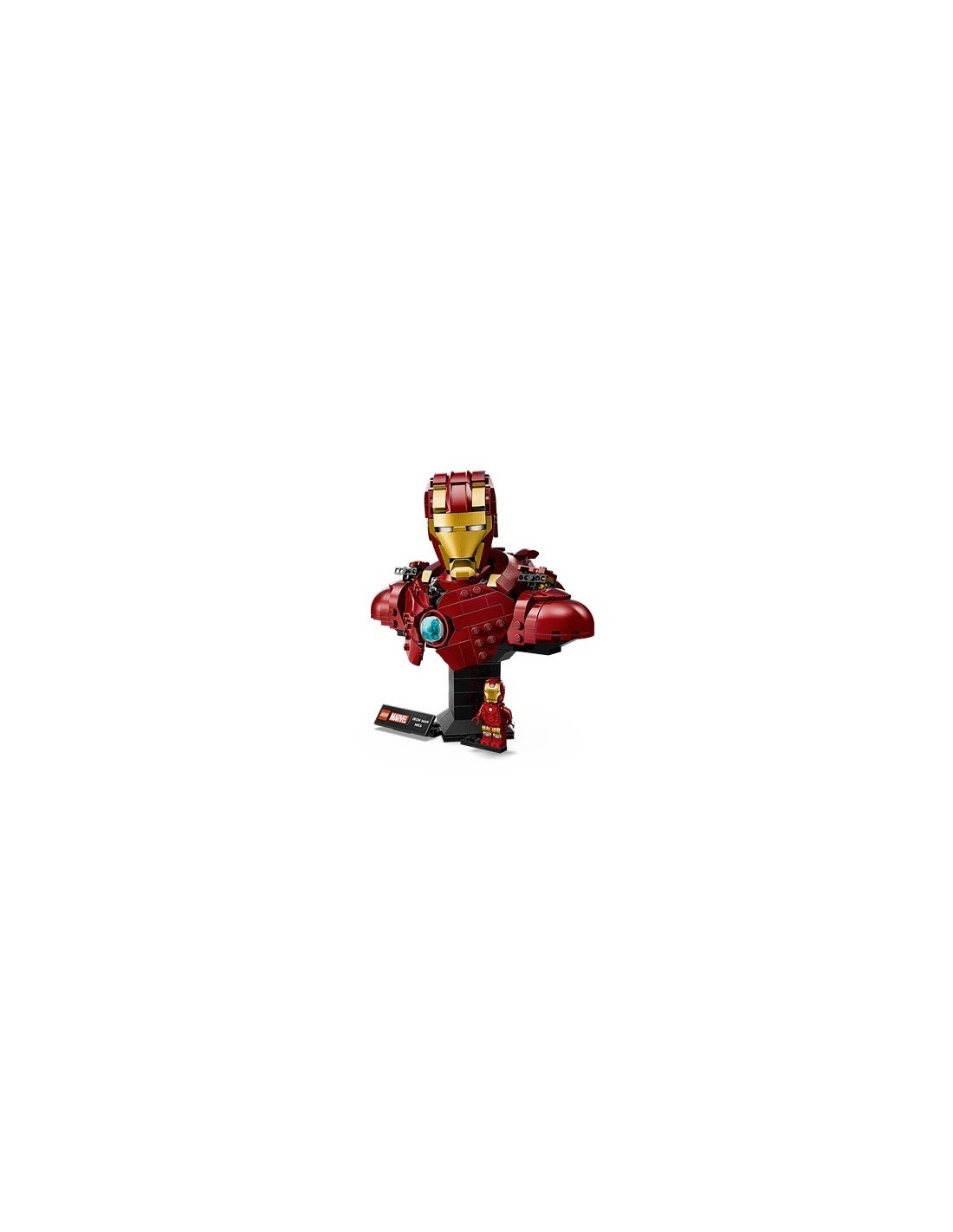 LEGO MARVEL 76327 BUSTO DI IRONMAN MK4 SUPEREROI, TESTA ROTANTE