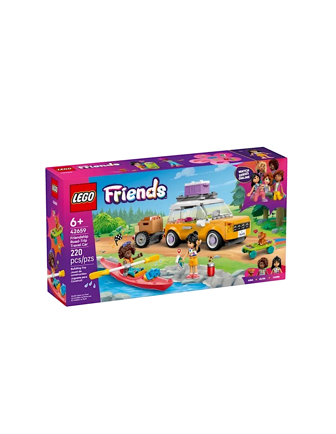 LEGO FRIENDS 42659 VIAGGIO IN AUTO CON IL CUCCIOLO, PER BAMBINI + 6 ANNI