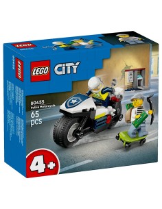 LEGO CITY 60455 MOTO DELLA POLIZIA, CON MINIFIGURE ED ACCESSORI, PER BAMBINI + 5 ANNI