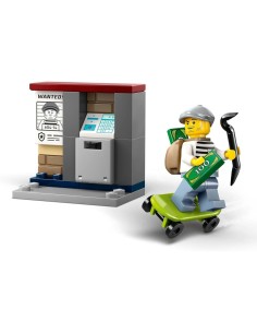 LEGO CITY 60455 MOTO DELLA POLIZIA, CON MINIFIGURE ED ACCESSORI, PER BAMBINI + 5 ANNI