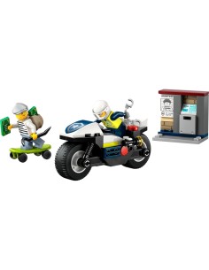 LEGO CITY 60455 MOTO DELLA POLIZIA, CON MINIFIGURE ED ACCESSORI, PER BAMBINI + 5 ANNI