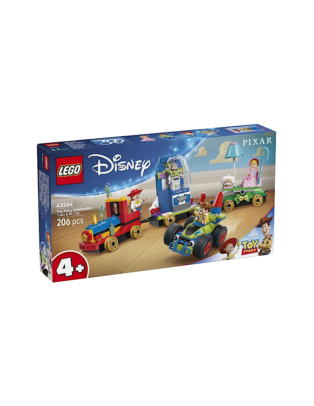 LEGO DISNEY 43264 TOY STORY TRENO E AUTO CELEBRATIVI