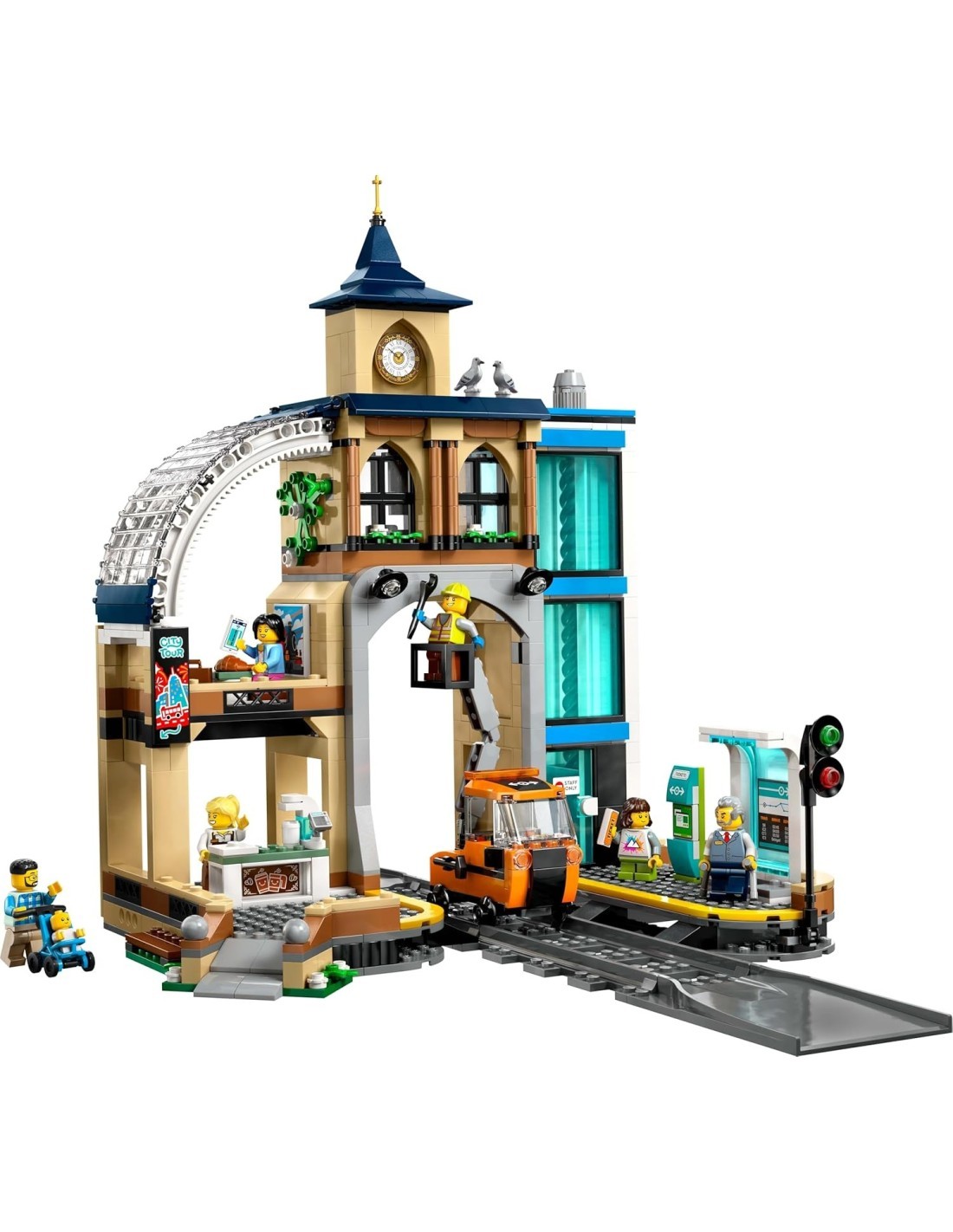 LEGO CITY 60469 STAZIONE CENTRALE CON ACCESSORI PER BAMBINI +7 ANNI