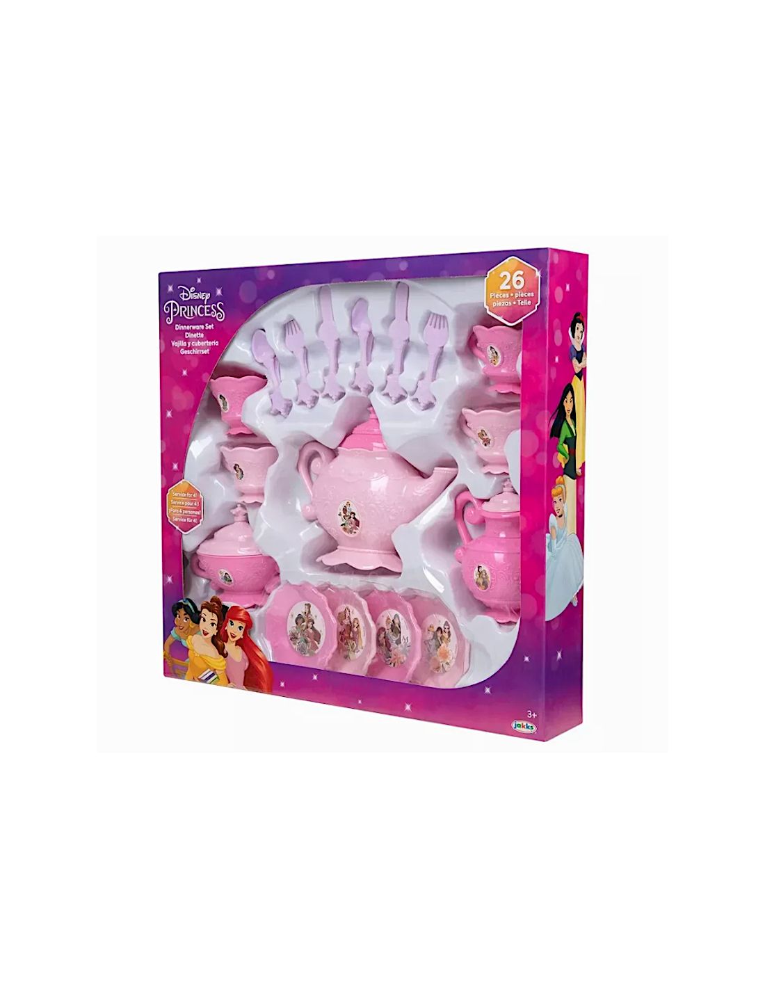 DISNEY, SET PRANZO ASSORTITO, 26 PEZZI, GIOCO CUCINA PER BAMBINI, 220874