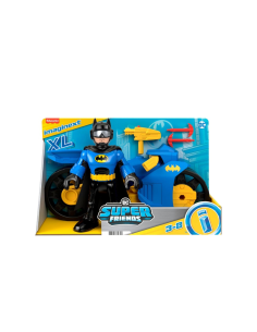 IMAGINEXT HNM32 DC BATMAN CON MOTOCICLETTA BLU