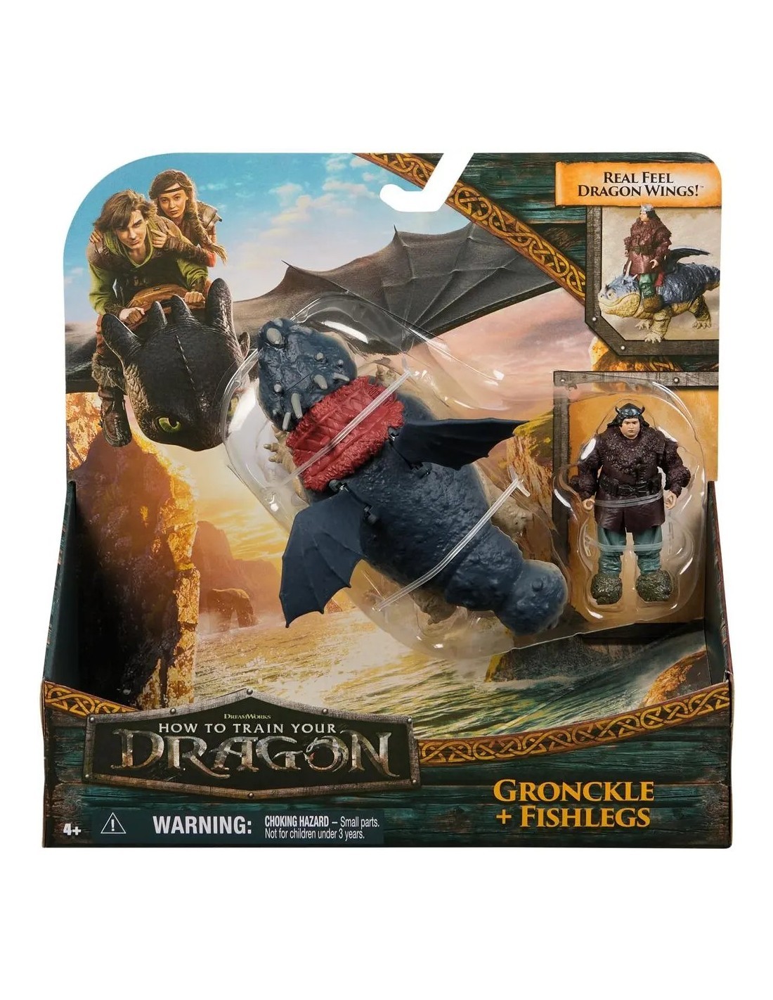 DRAGON TRAINER 6072587 DRAGO CON PERSONAGGIO ASSORTITO