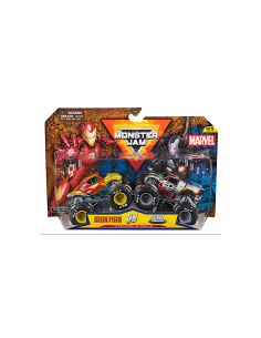 MONSTER JAM 6070555 MARVEL SET 2 MONSTER TRUCK IN SCALA 1:64, PER BAMBINI + 3 ANNI, ASSORTITO