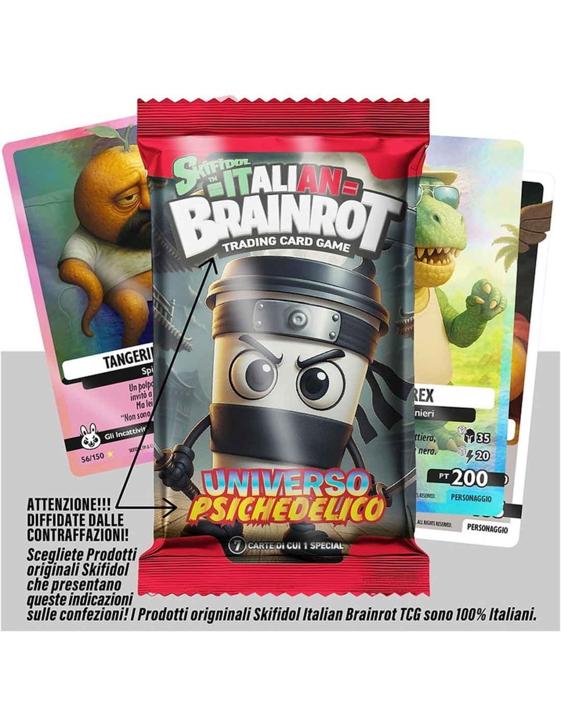 Italian Brainrot Busta Carte “Universo Psichedelico” (Bustina singola)