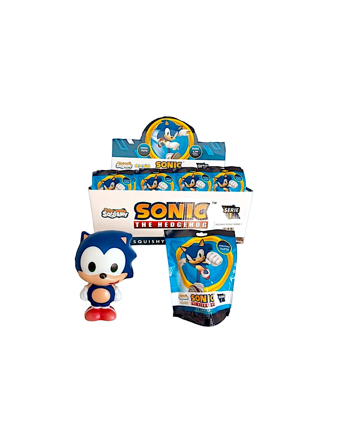 PERSONAGGIO SQUISHY 10CM SONIC SNC230054 ASSORTITO