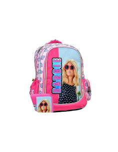 ZAINO GRANDE CON 3 CERNIERE DI BARBIE 349-86031 PER SCUOLA, BAMBINA