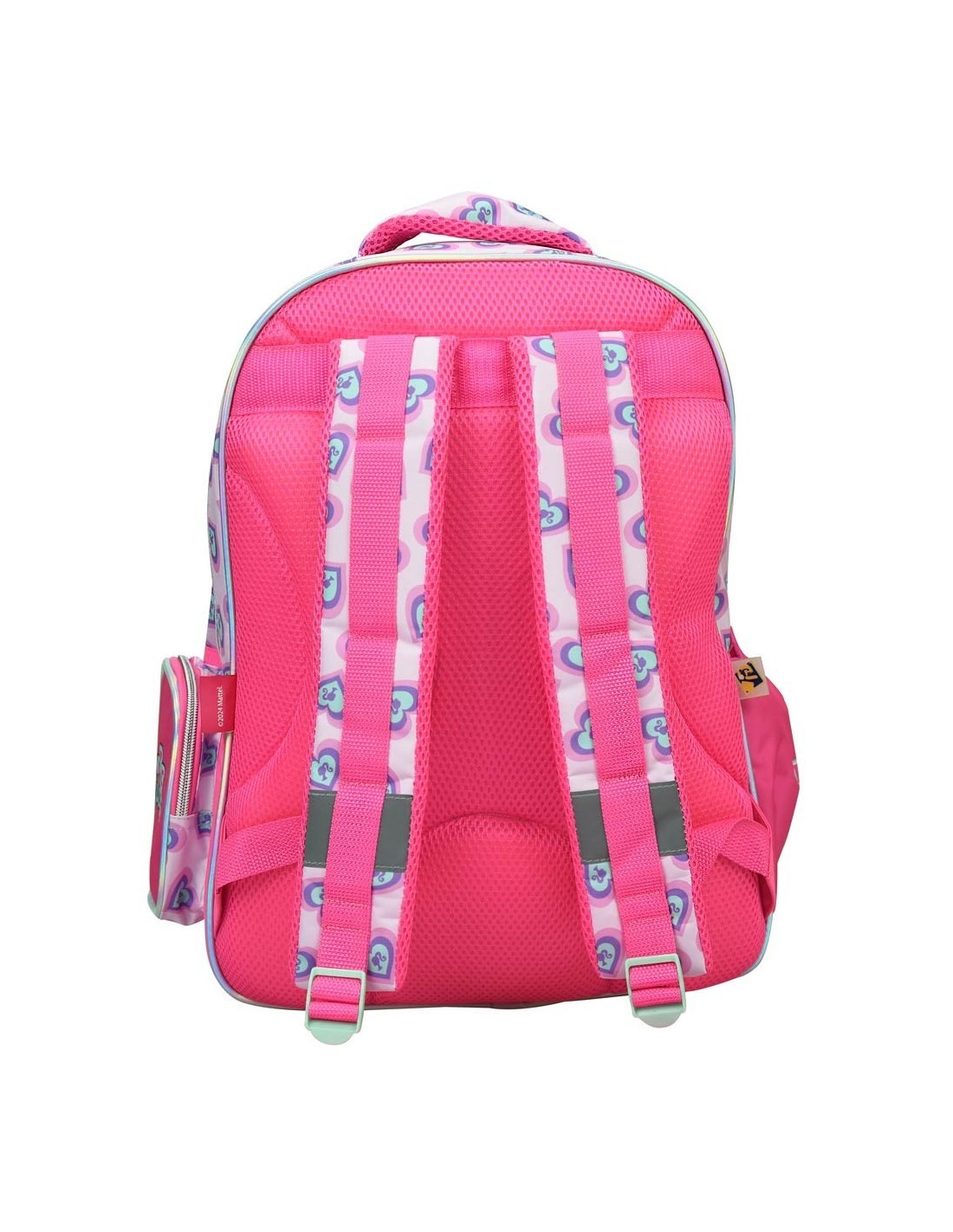 ZAINO GRANDE CON 3 CERNIERE DI BARBIE 349-86031 PER SCUOLA, BAMBINA