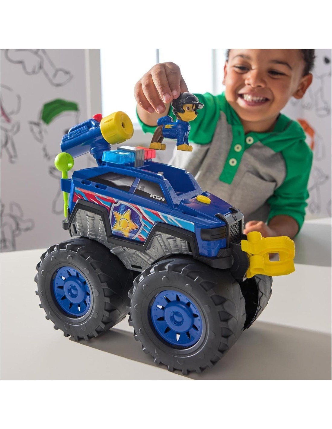 Paw Patrol Chase Power Haulin’ Cruiser – Rescue Wheels con Luci, Suoni e Verricello
