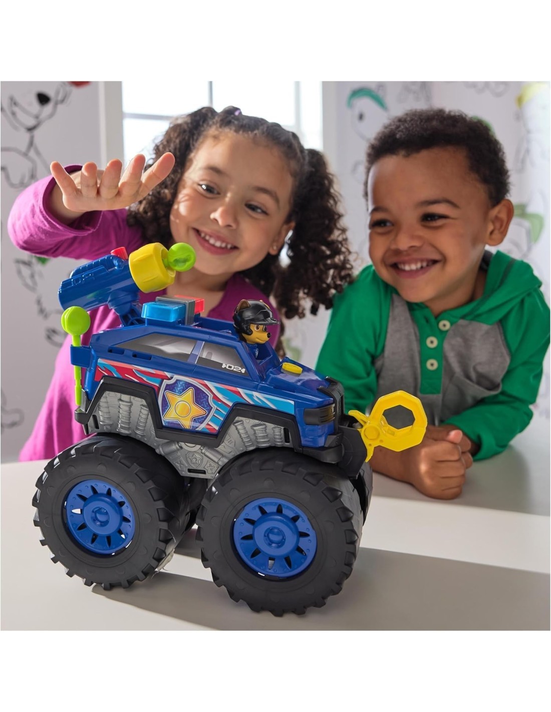 Paw Patrol Chase Power Haulin’ Cruiser – Rescue Wheels con Luci, Suoni e Verricello