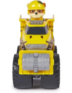 Paw Patrol Rescue Wheels Bulldozer di Rubble con Figura e Funzione Bulldozer 2