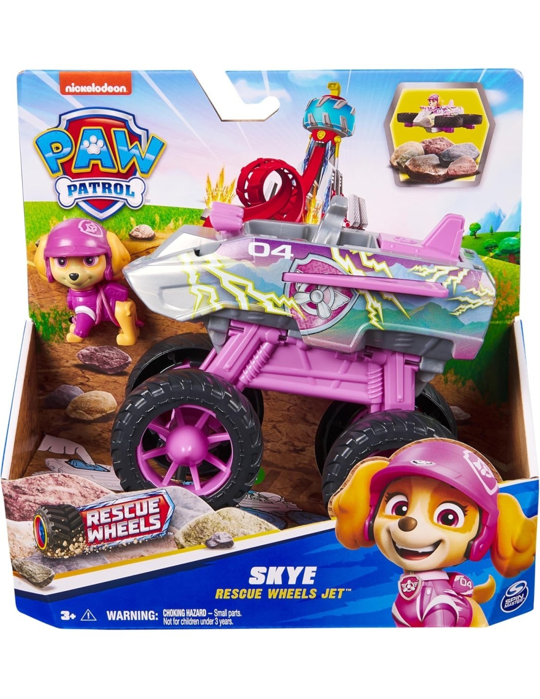 Paw Patrol Rescue Wheels Skye Monster Truck/Jet 3+ Anni – Spin Master