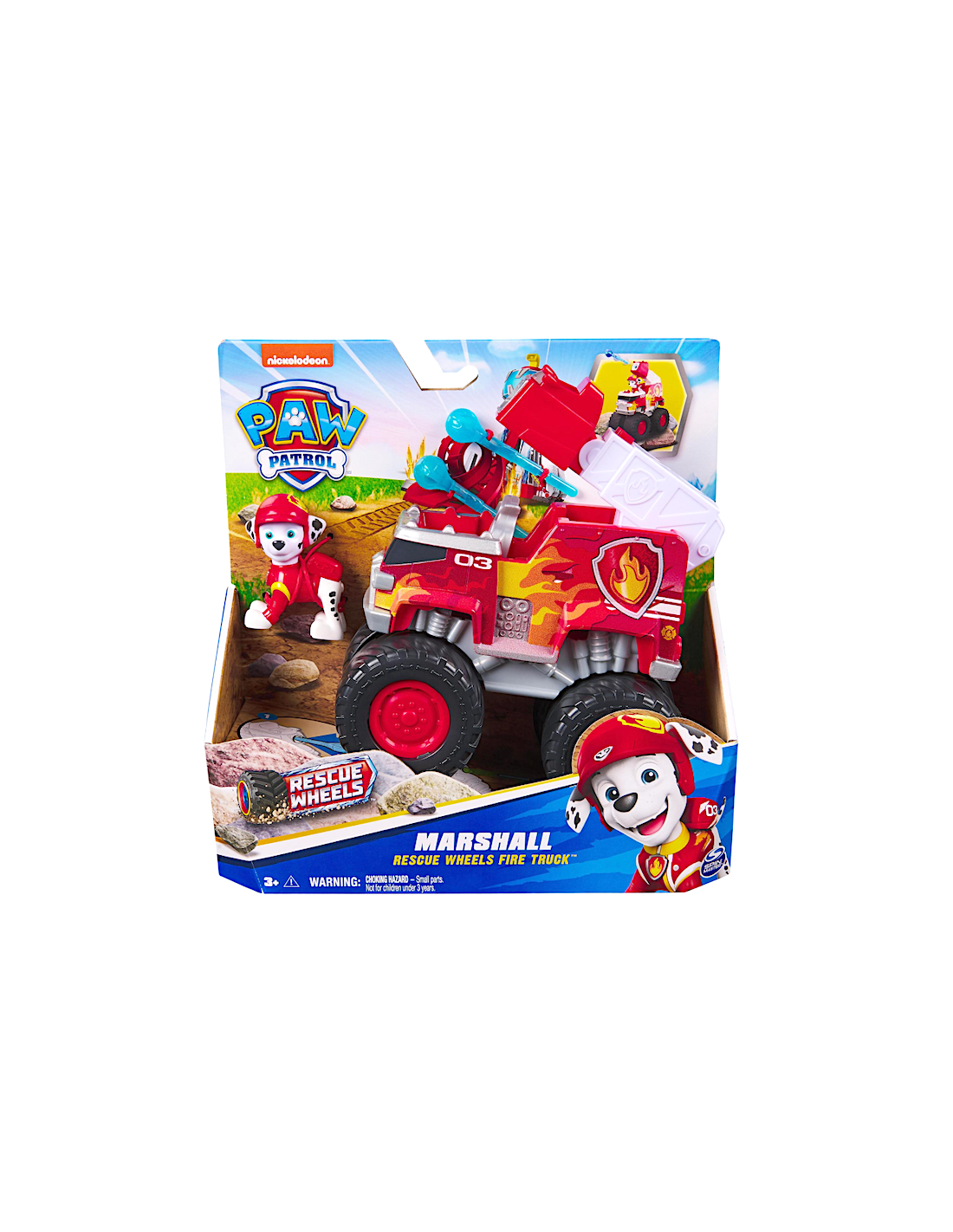 Paw Patrol Rescue Wheels Monster Truck Marshall con Lanciamissili – Spin Master