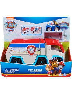 Paw Patrol Pup Squad Patroller con Chase e Mini Racer – Camion Veicolo da 25 cm