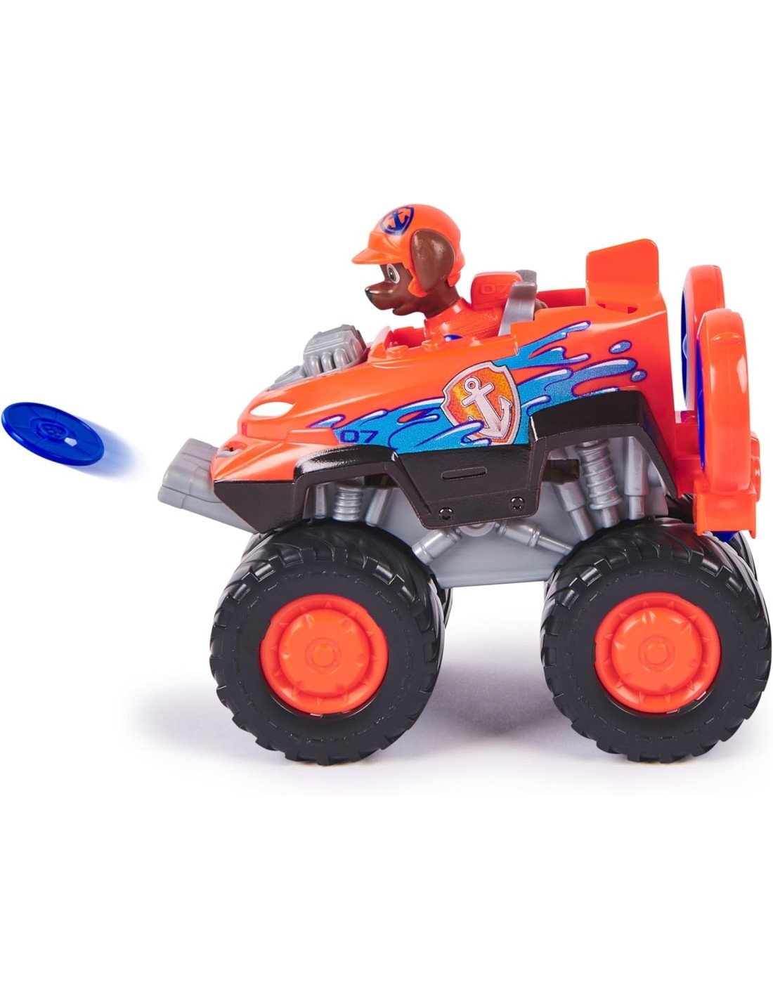 Paw Patrol Rescue Wheels Hovercraft di Zuma con Figura e Lanciamissili – Spin Master