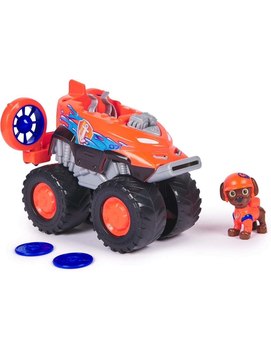 Paw Patrol Rescue Wheels Hovercraft di Zuma con Figura e Lanciamissili – Spin Master