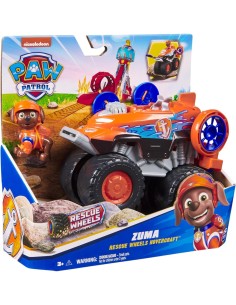 Paw Patrol Rescue Wheels Hovercraft di Zuma con Figura e Lanciamissili – Spin Master