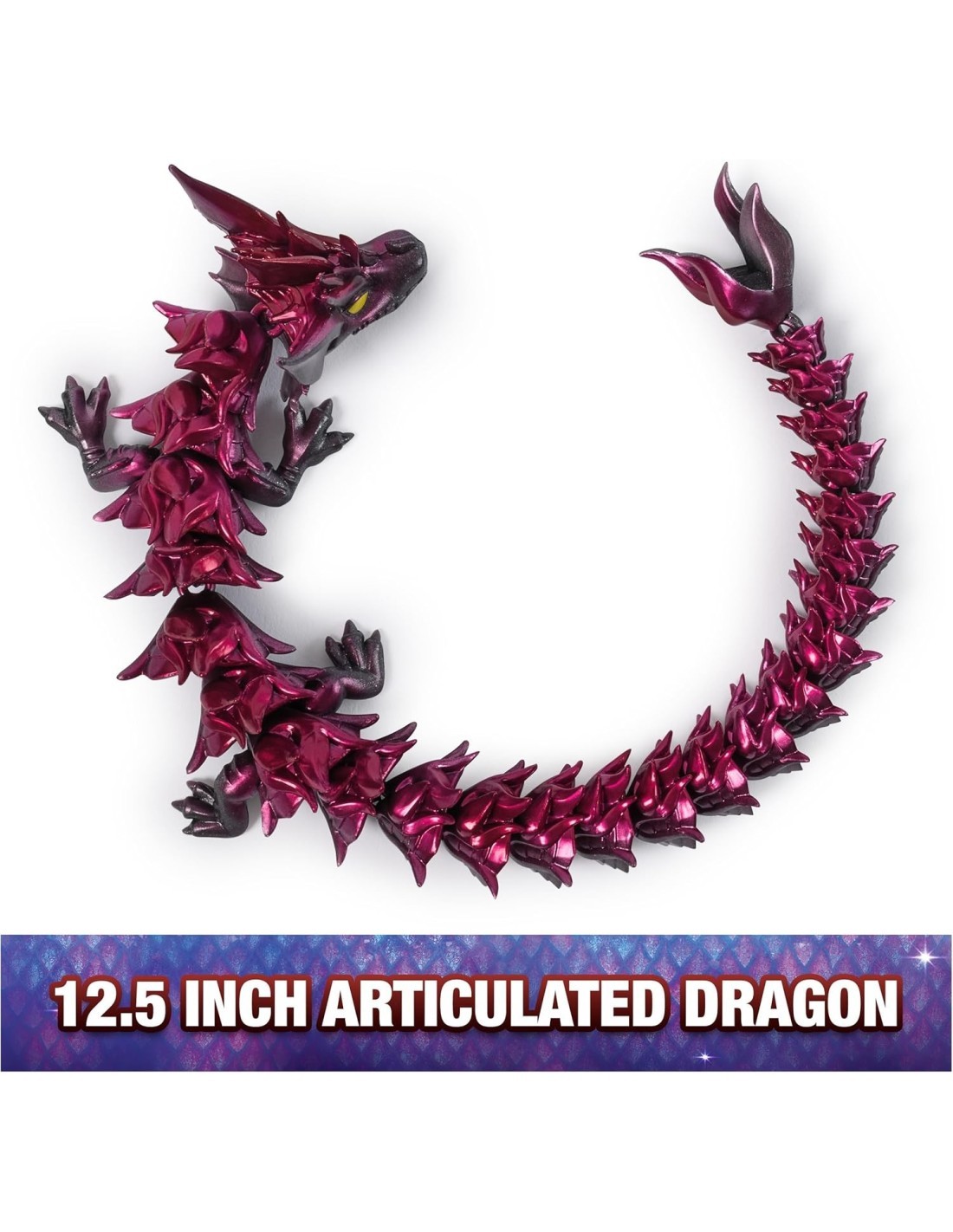 Crystalynx Dragon Interattivo – Fidget Toy Drago 31,8 cm