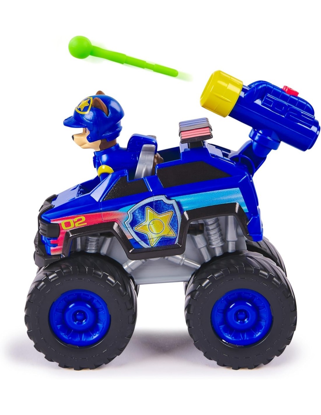 Paw Patrol Rescue Wheels Monster Truck “Chase” con 2 Proiettili e Figure – Spin Master