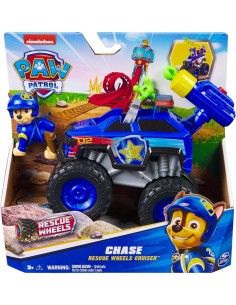 Paw Patrol Rescue Wheels Monster Truck “Chase” con 2 Proiettili e Figure – Spin Master