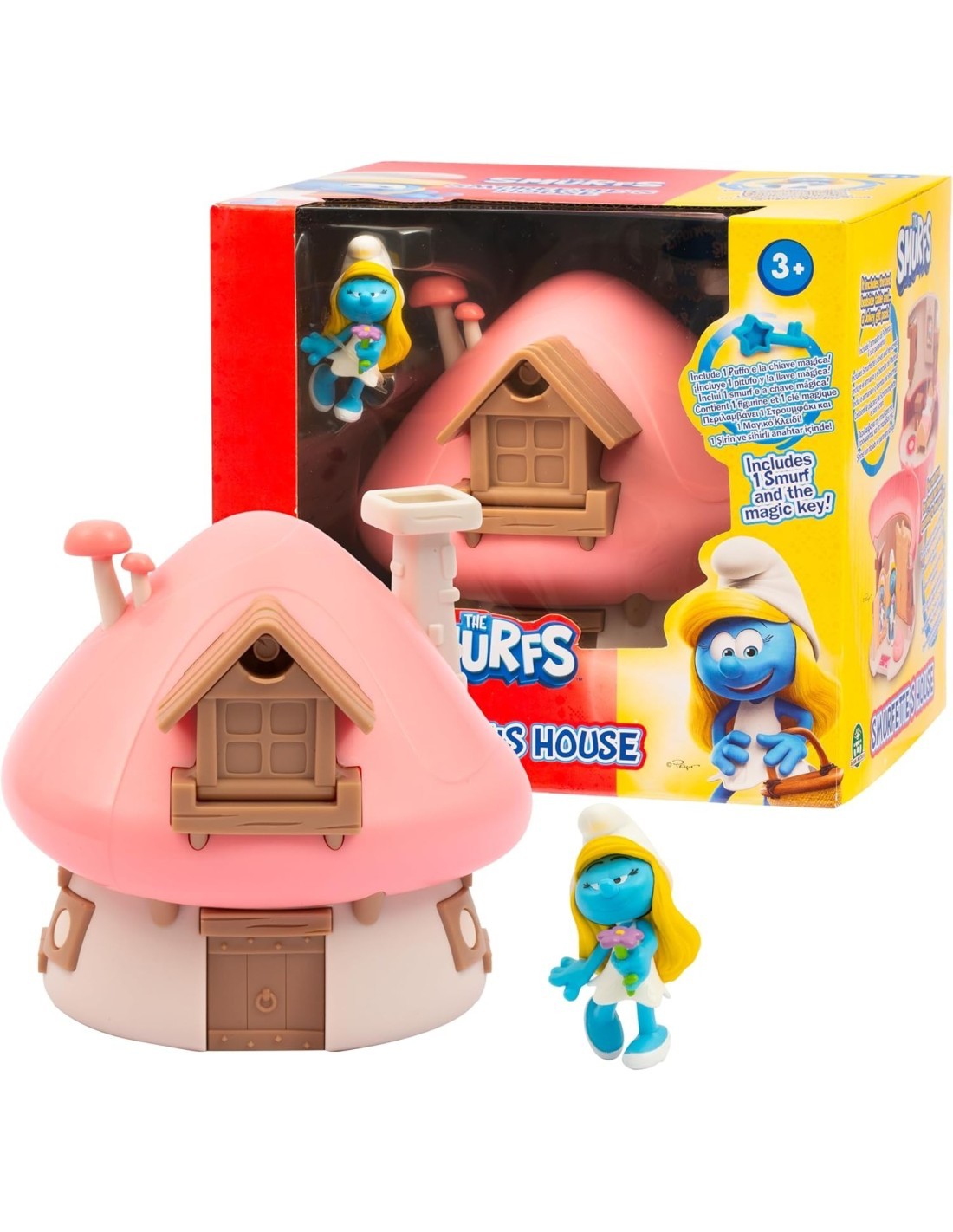 Mini Playset Casetta di Puffetta con Personaggio Esclusivo da 5,5 cm e Accessori