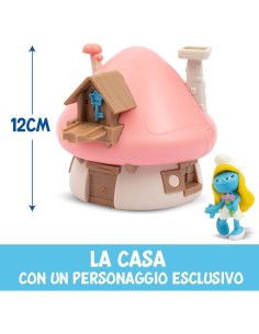 Mini Playset Casetta di Puffetta con Personaggio Esclusivo da 5,5 cm e Accessori