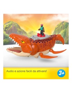 IMAGINEXT JURASSIC WORLD MOSASAURO MATTEL JFR23 SUONI E MOVIMENTI