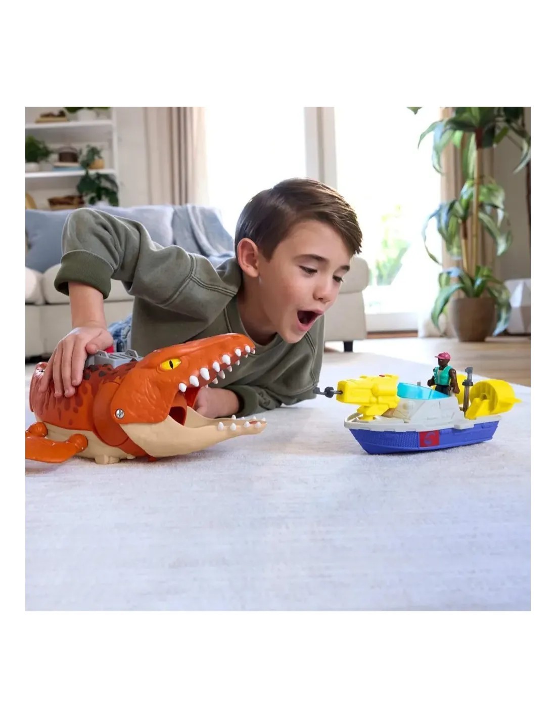 IMAGINEXT JURASSIC WORLD MOSASAURO MATTEL JFR23 SUONI E MOVIMENTI