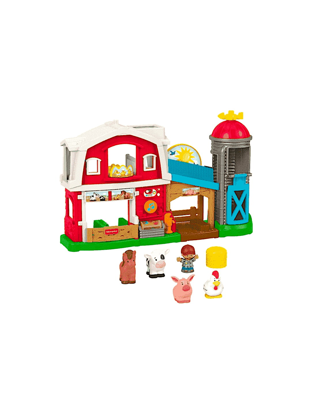 FATTORIA ANIMALI FELICI MATTEL FP JGX09 LITTLE PEOPLE, SMART STAGES, MULTILINGUE, MATTEL, INTERATTIVO, 34,4X60X19,1 CM
