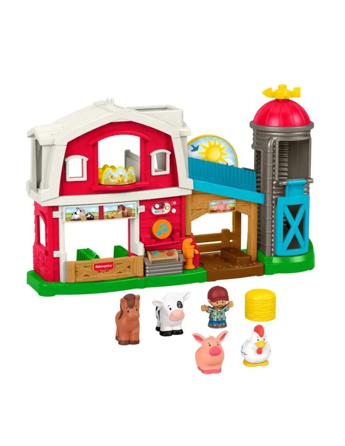 FATTORIA ANIMALI FELICI MATTEL FP JGX09 LITTLE PEOPLE, SMART STAGES, MULTILINGUE, MATTEL, INTERATTIVO, 34,4X60X19,1 CM