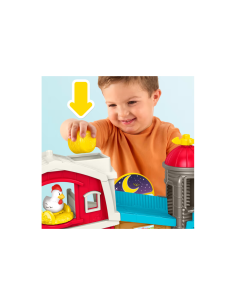 FATTORIA ANIMALI FELICI MATTEL FP JGX09 LITTLE PEOPLE, SMART STAGES, MULTILINGUE, MATTEL, INTERATTIVO, 34,4X60X19,1 CM